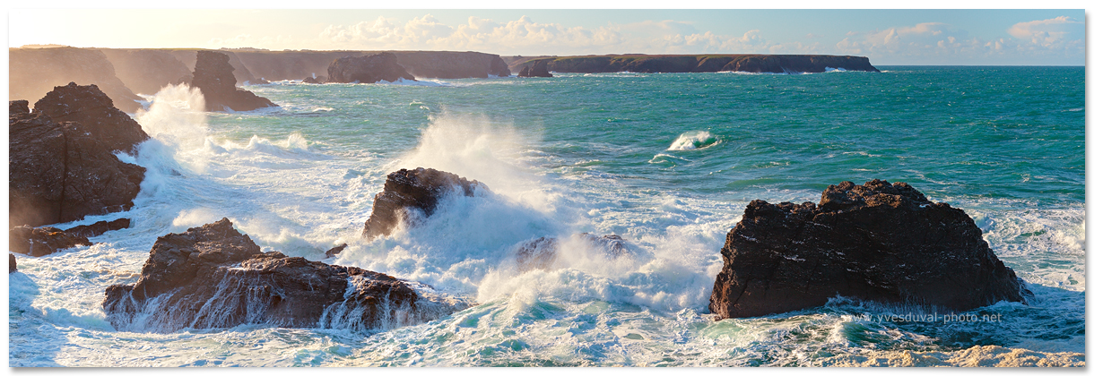 Tempête sur la Pointe des Poulains (Belle-Île-en-Mer, Morbihan, Bretagne)